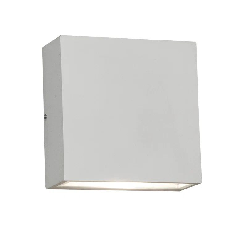 White Aluminum LED Direct Wired Wall Sconce