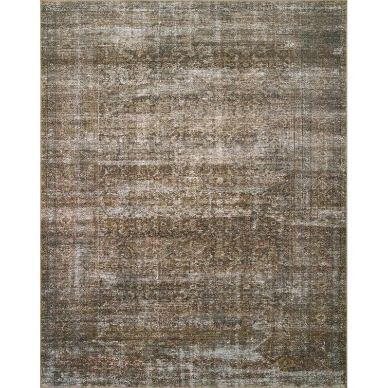 Ivory Space Love 6' x 9' Synthetic Area Rug
