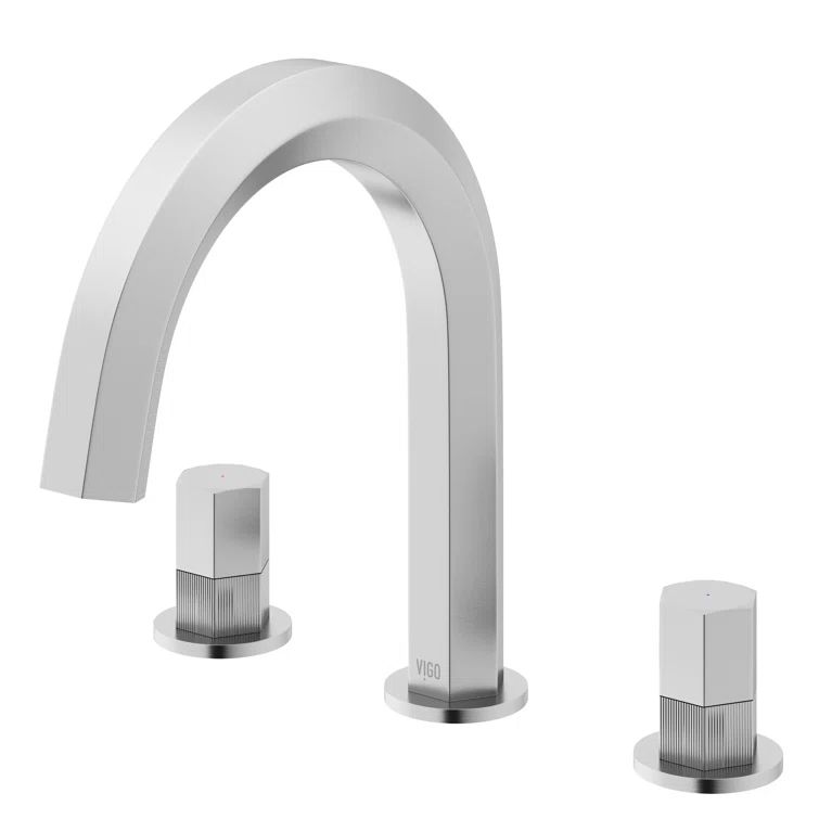 Hart Modern Brushed Nickel 2-Handle Low-Arc Bathroom Faucet