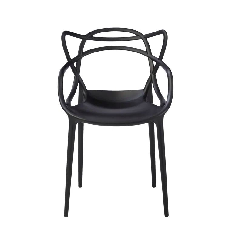 Masters Fusion Tribute Black Stackable Chair by Philippe Starck
