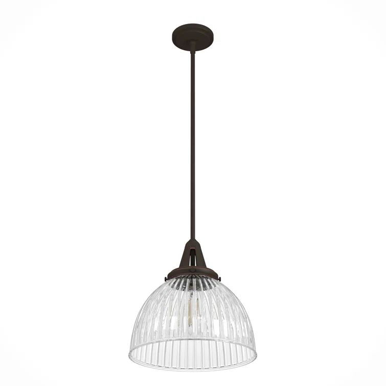 Cypress Grove 13" Onyx Bengal Chrome Bowl Pendant with LED