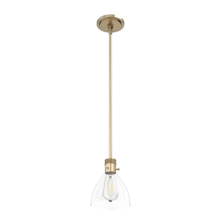 Vintage Gold Glass Mini Pendant Light