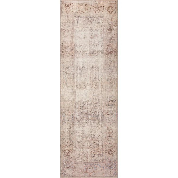 Georgie Ocean and Sand Synthetic Runner Rug
