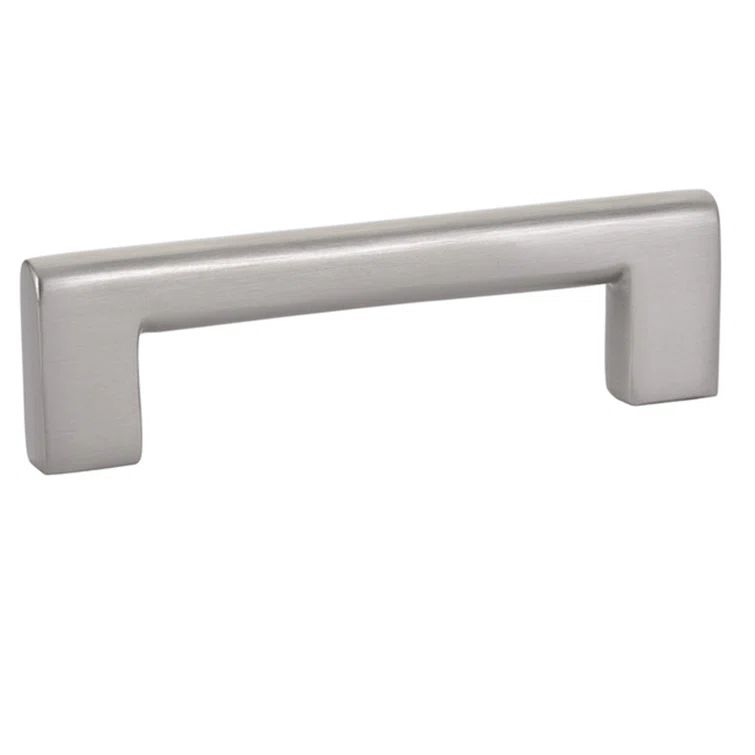 Satin Nickel 4" Modern Cabinet Bar Pull