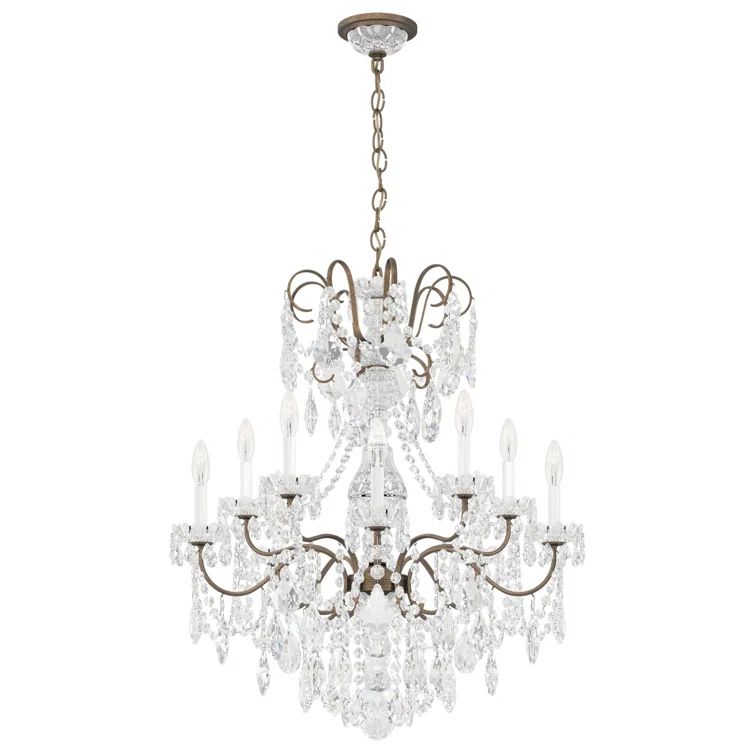 Etruscan Gold Heritage Crystal 10-Light Empire Chandelier