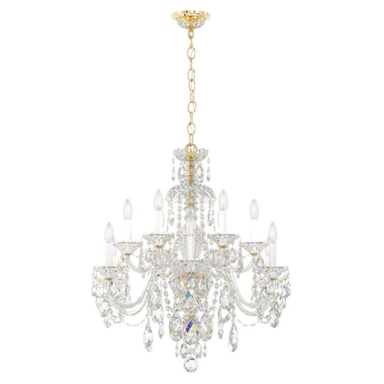 Aurelia Heritage Clear Crystal 12-Light Traditional Chandelier