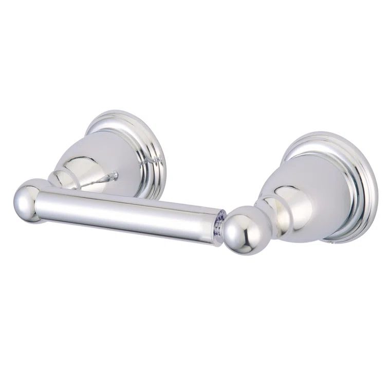 Heritage Polished Chrome Wall-Mounted Toilet Paper Holder