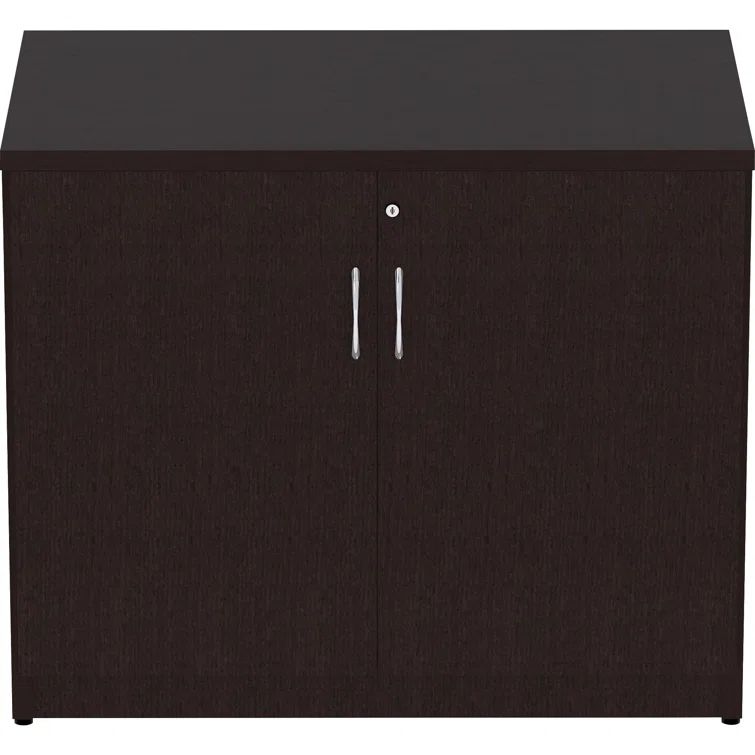 Essentials Espresso Laminate 2-Door Office Storage Cabinet