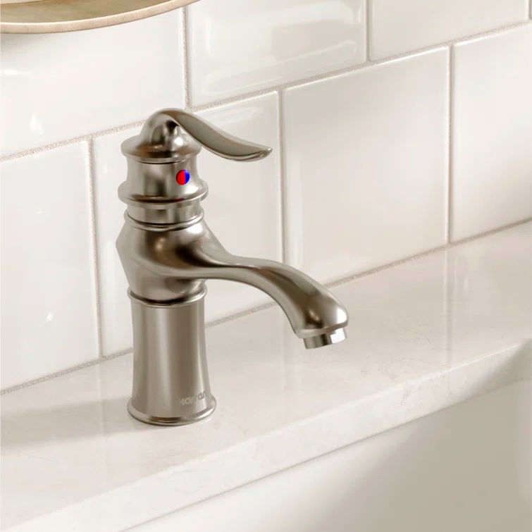 Dartford Stainless Steel Single Handle Bathroom Faucet with Pop-Up Drain