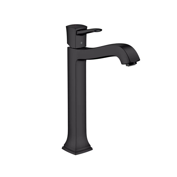 EcoLux Polished Nickel 12.5" Modern Vessel Faucet in Brass