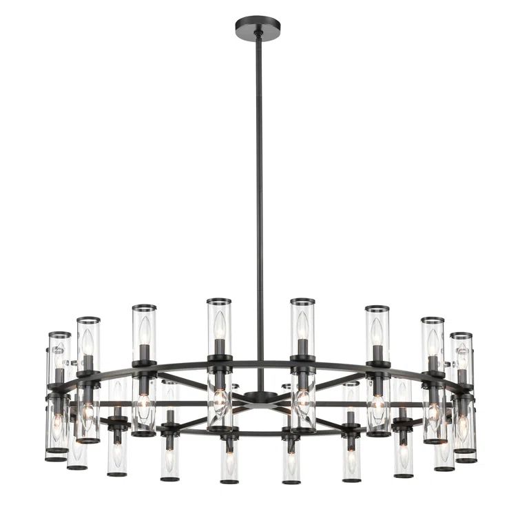 Urban Bronze 36-Light Crystal Candle Chandelier