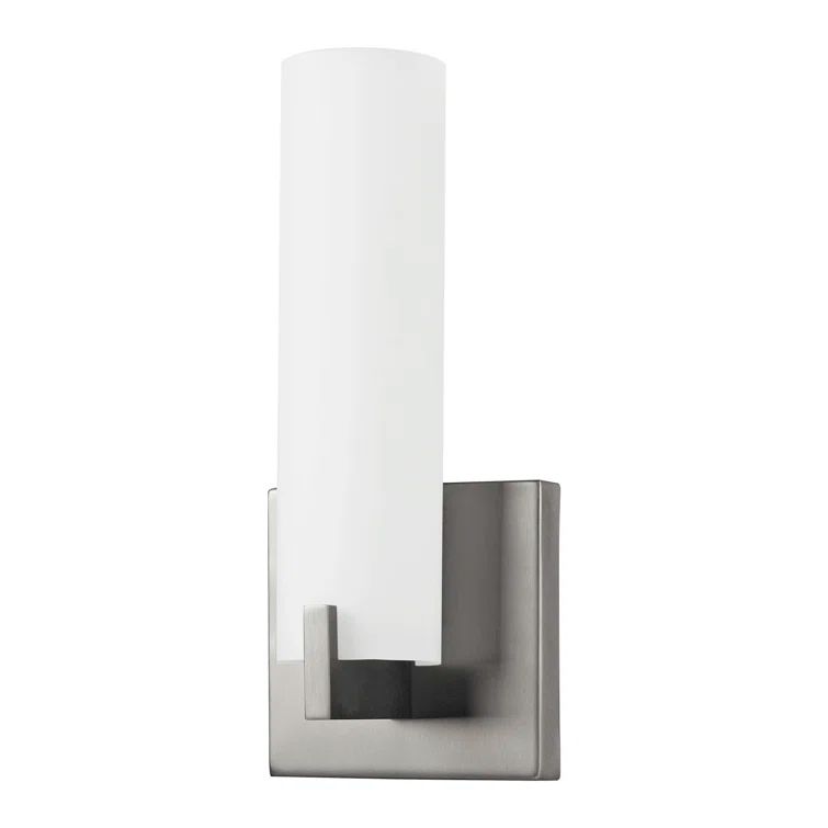 Sleek Brushed Nickel LED Wall Sconce with Dimmable Energy Star