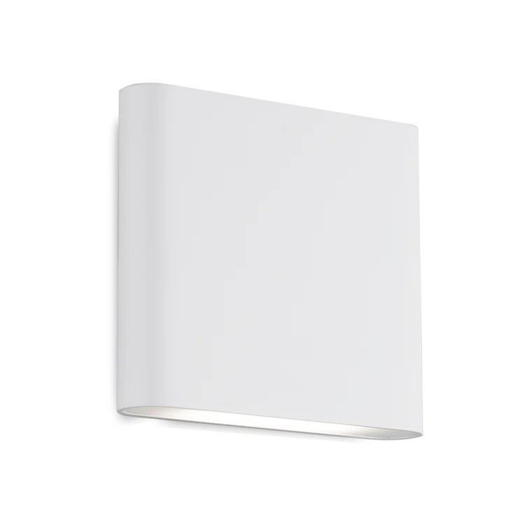 White Aluminum Dimmable LED Wall Sconce Lantern