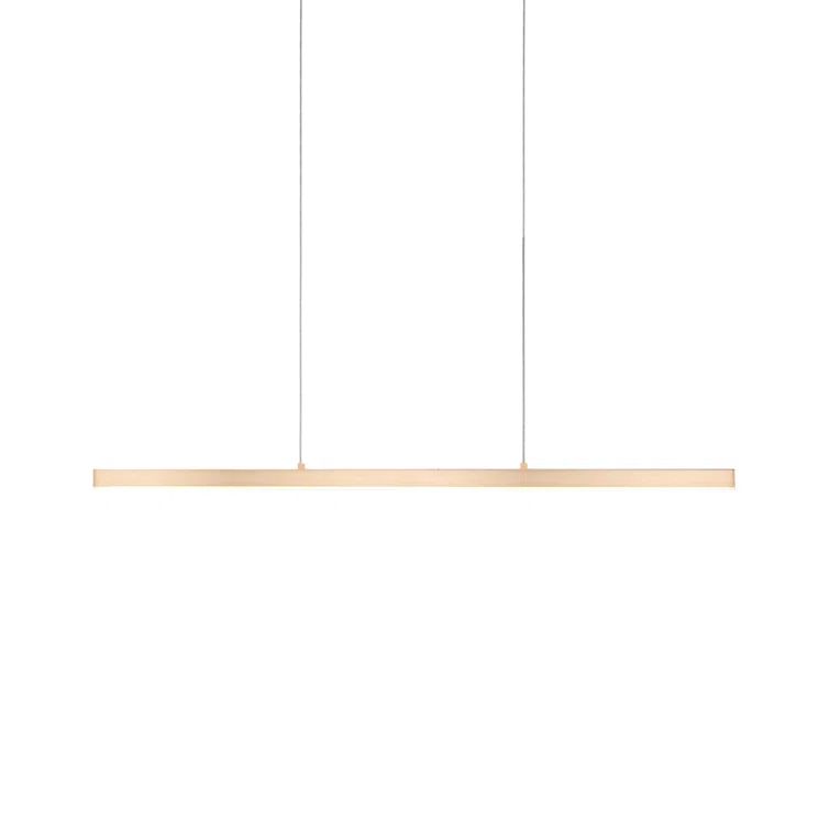 Black and Brushed Nickel LED Linear Pendant Light