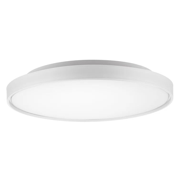 Brunswick Sleek White LED Round Flushmount 21"