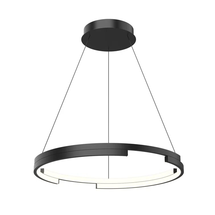 Anello Minor Black Brushed Nickel 24" LED Pendant Light