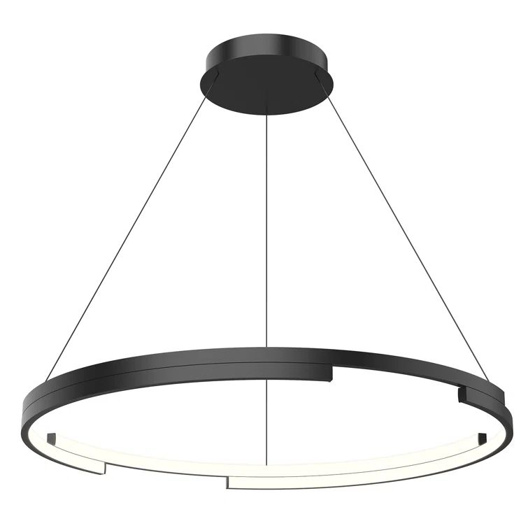 Anello Minor Black Glass LED Pendant Light