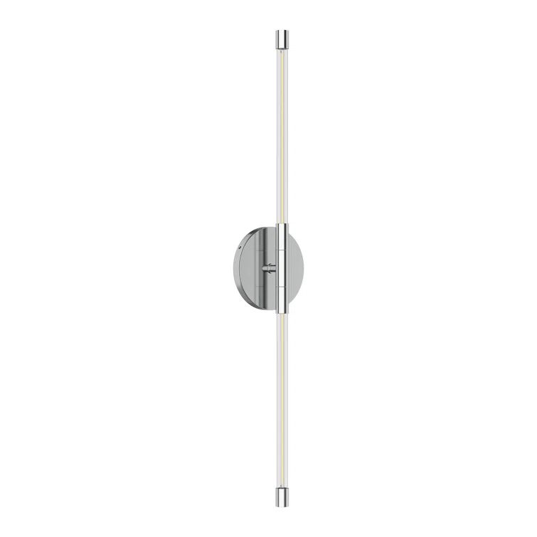 Chrome Cylinder Dimmable LED Wall Sconce