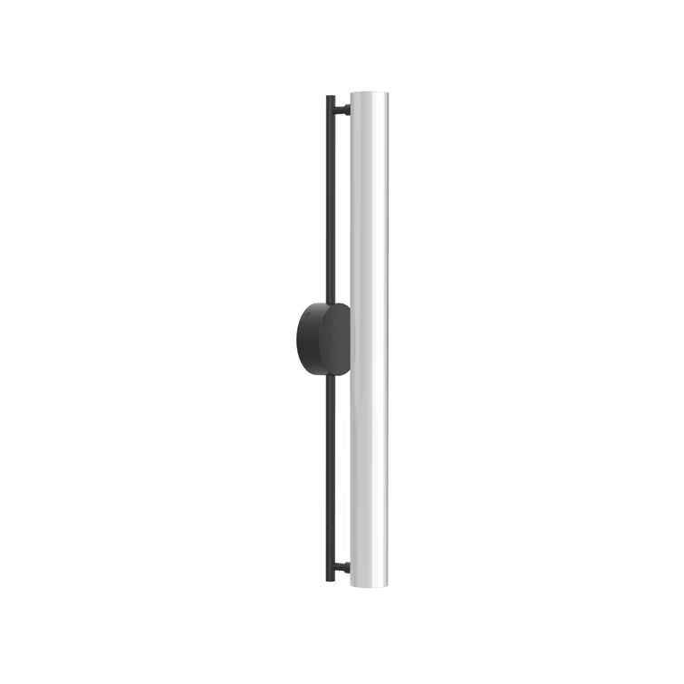 Gramercy Sleek Black LED Cylinder Sconce with Touch Dimmer