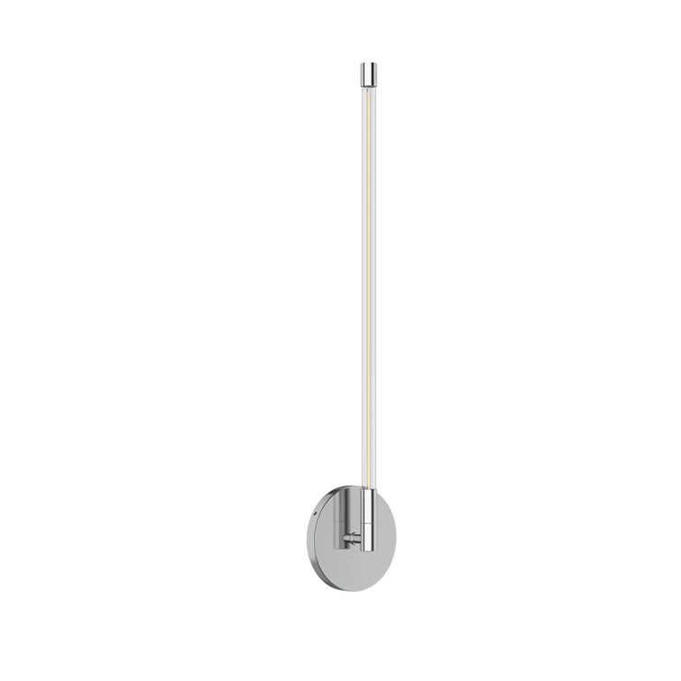 Motif Chrome LED Dimmable Cylinder Sconce 22.5"