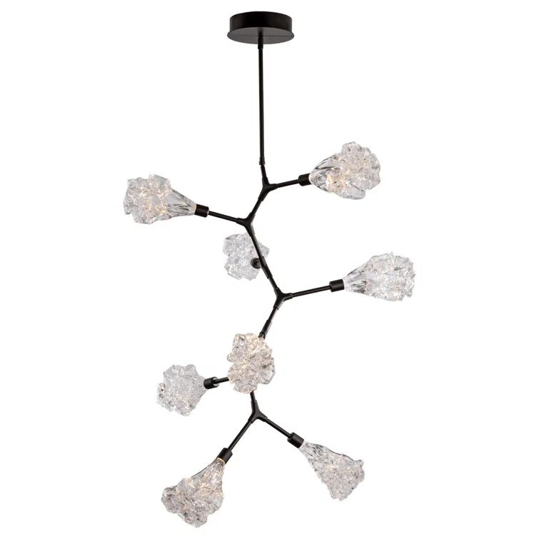 Bronze Sputnik 8-Light Flowering Vine Chandelier