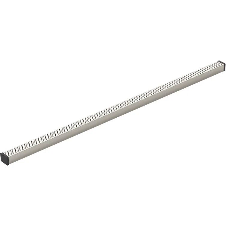 Anodized Brushed Nickel Linear Shower Drain Grate