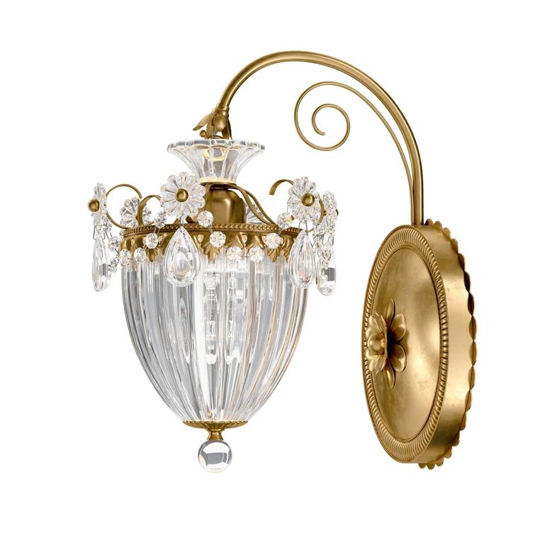 Heirloom Bronze Heritage Crystal 1-Light Wall Sconce