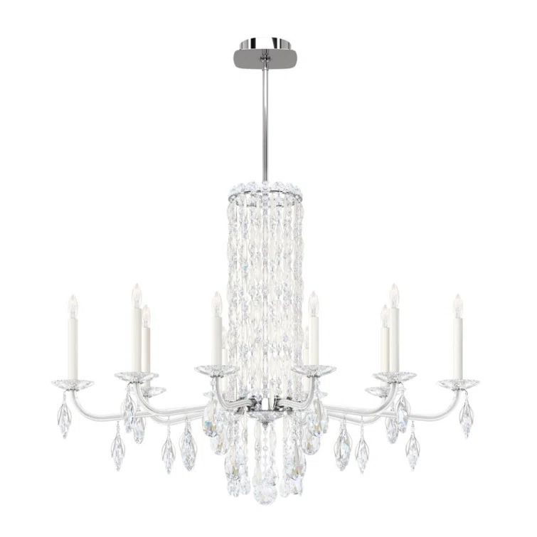 White Heritage Crystal 10-Light Chandelier