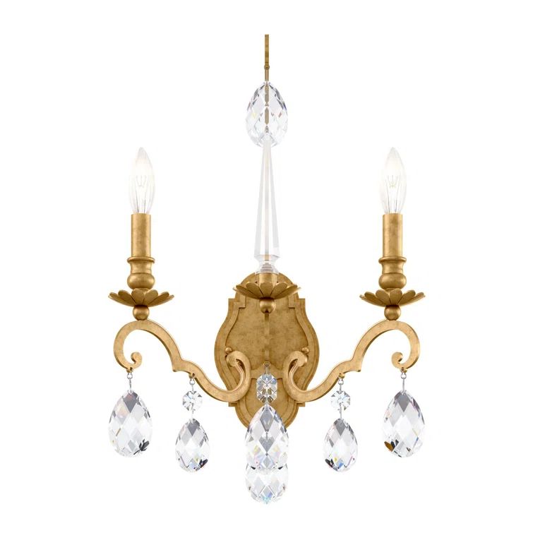 Renaissance Nouveau 2-Light Heirloom Gold Dimmable Wall Sconce