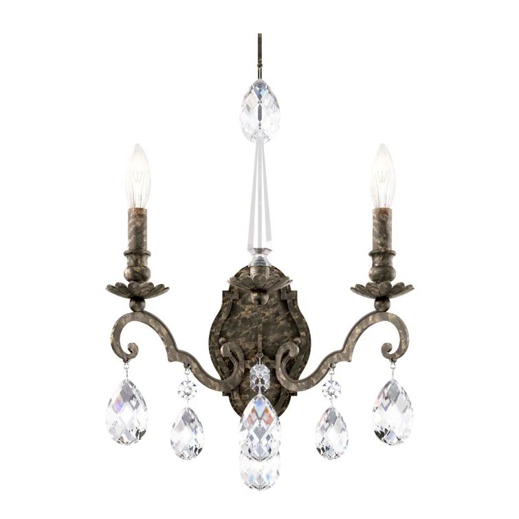 Heirloom Bronze Baroque Inspired 2-Light Dimmable Wall Sconce