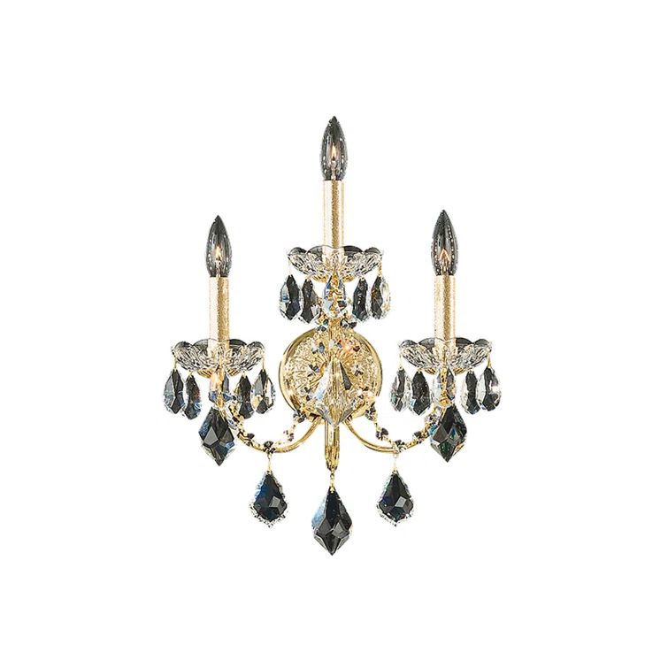 Aurelia Gold Direct Wired 13" Crystal Wall Sconce