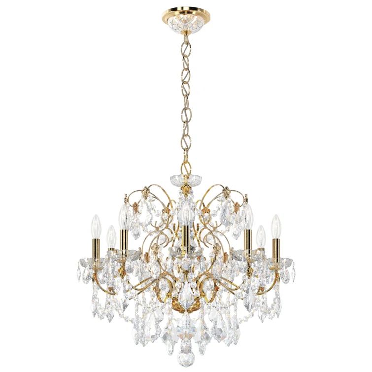 Aurelia 9-Light Clear Heritage Crystal Chandelier