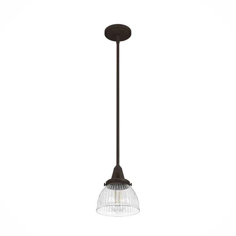 Onyx Bengal Glass Mini Pendant Light with Bronze Finish