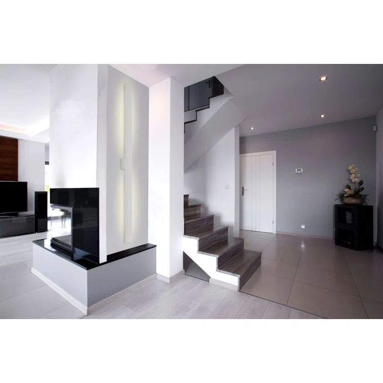 Vesta Sleek White Aluminum 72" LED Wallchiere