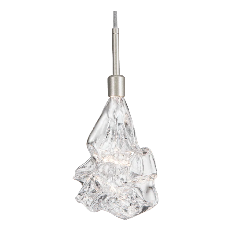 Blossom Silver LED Cluster Pendant with Handblown Glass Shades