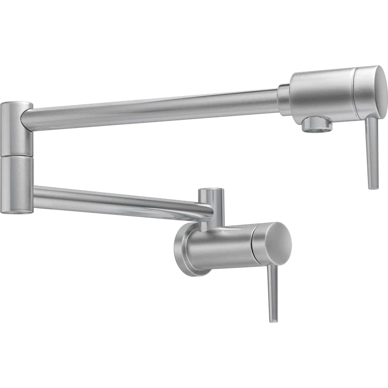 Modern Stainless Steel Wall Mounted Pot Filler Faucet