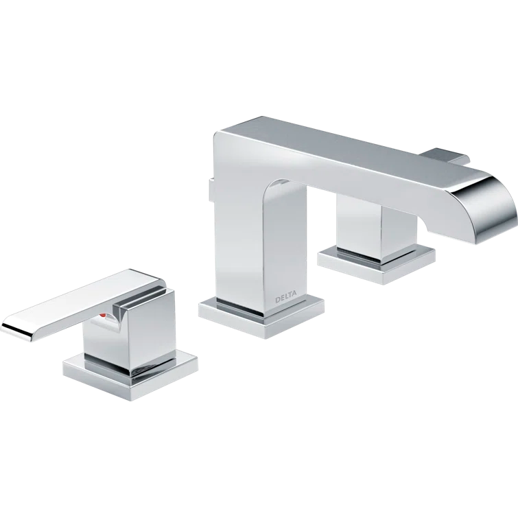 Ara Chrome 16.5" Widespread High Arc Bathroom Faucet with Diamond Seal