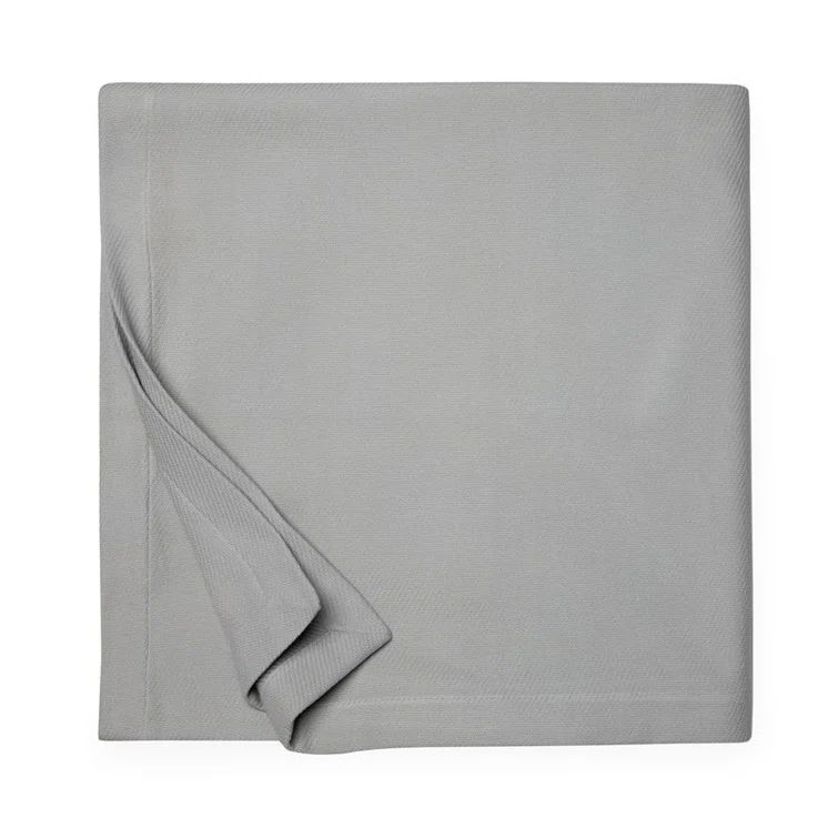Full Gray Cotton Machine Washable Minimalist Blanket