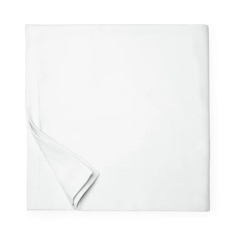 White Twin Cotton Lightweight Machine Washable Blanket