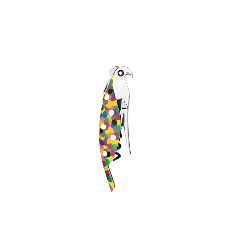 Multicolored Hand-Crafted Parrot Sommelier Corkscrew