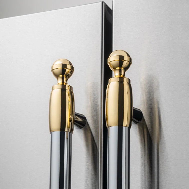 Gold-Plated Universal Refrigerator and Dishwasher Handle Finials