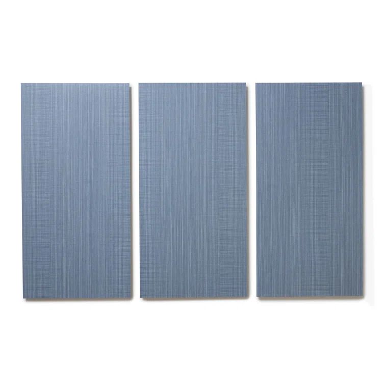 Harbor Weave Blue 12" x 24" Adhesive Vinyl Tile Flooring