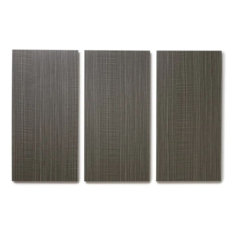 Appalachian Weave Dark Gray 12" x 24" Adhesive Vinyl Tile Flooring