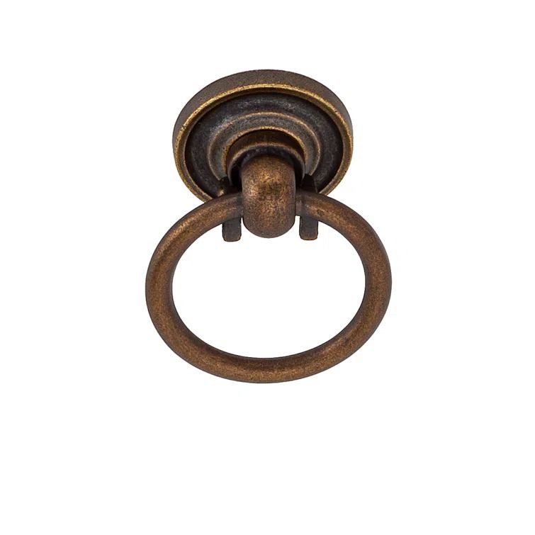Antique Brass Traditional Drop Bail Ring Pull