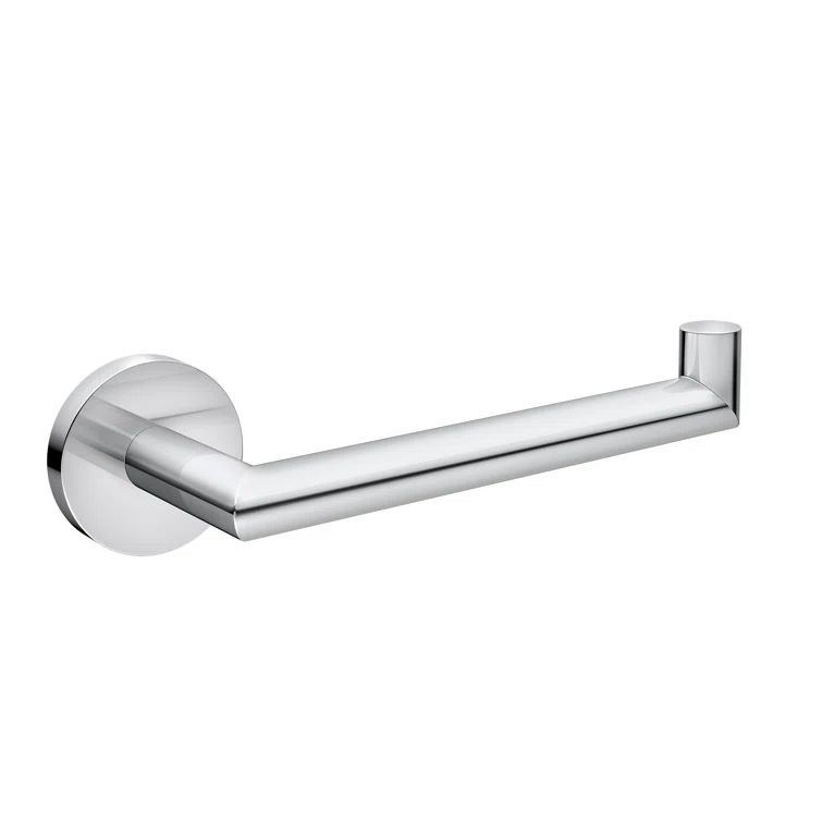 Chrome Modern Single Post Toilet Paper Holder