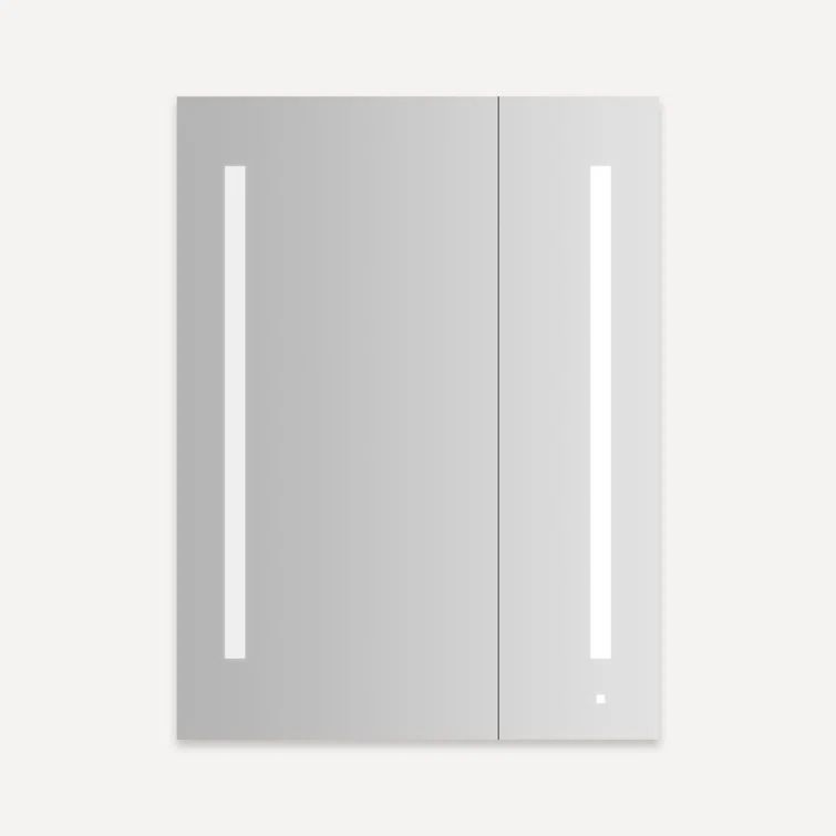Sleek 40" Frameless Rectangular Medicine Cabinet with LED and Bluetooth