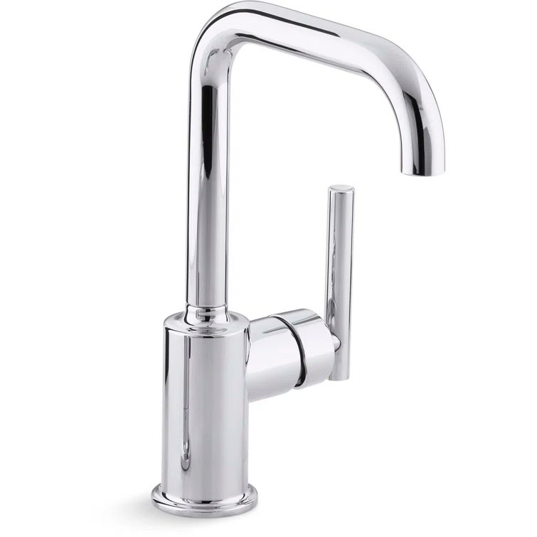 Purist High-Arch Polished Chrome Single Handle Bar Faucet