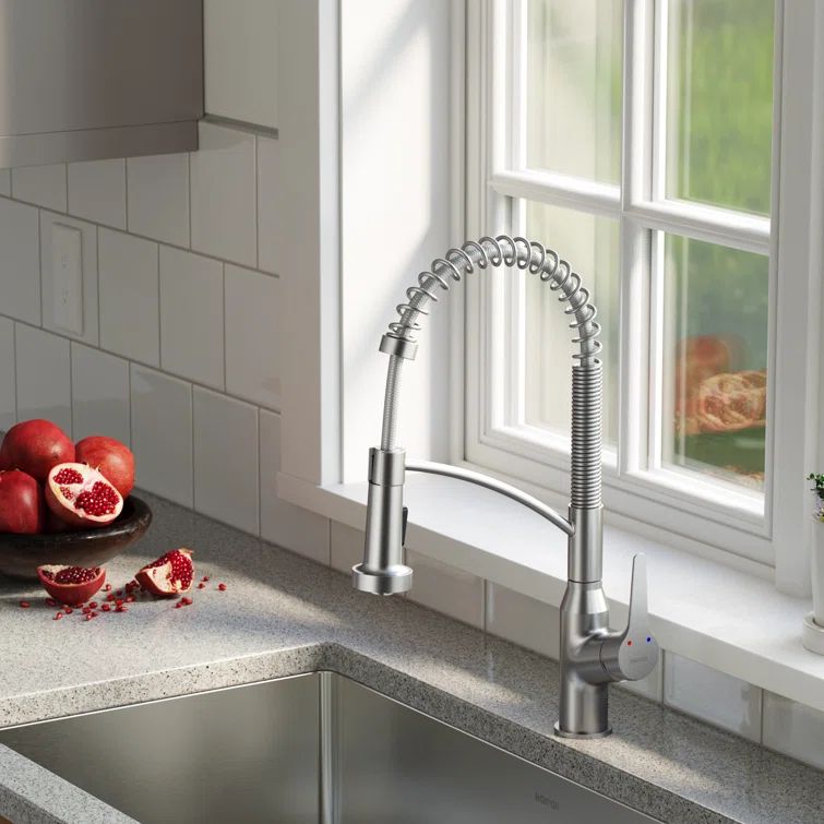 Scottsdale Stainless Steel Single-Handle Pull-Down Kitchen Faucet