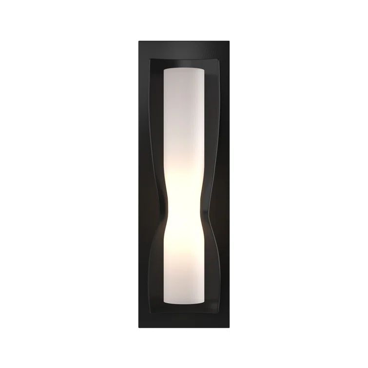 Elegant Black Opal Glass 4-Light Dimmable Wall Sconce