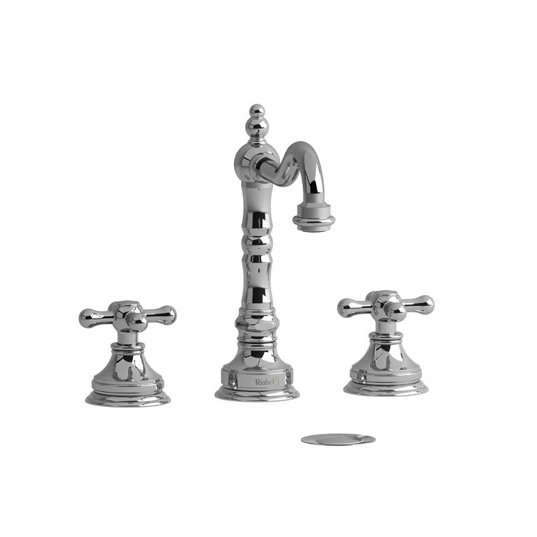 Victorian Chrome Dual-Handle Widespread Lavatory Faucet
